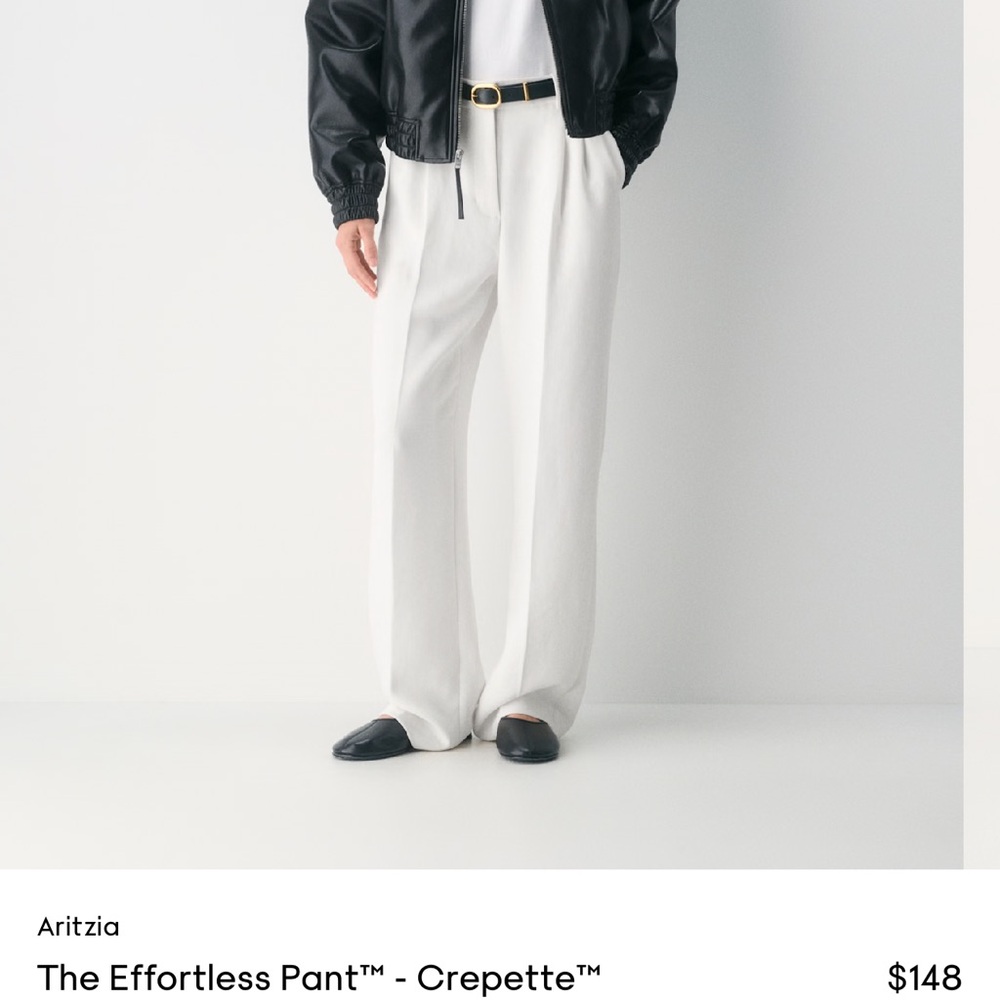 Aritzia Effortless Pant - Light Birch